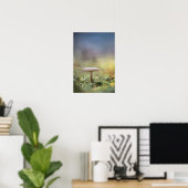Tiny Mushroom Nature Foto Poster (Heimbüro)