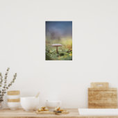 Tiny Mushroom Nature Foto Poster (Küche)