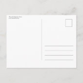 Tiny Mushroom Nature Foto Postkarte (Rückseite)