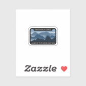 (Tiny) Nantahala Schlucht, Land der Sonne am Nordt Aufkleber (Blatt)