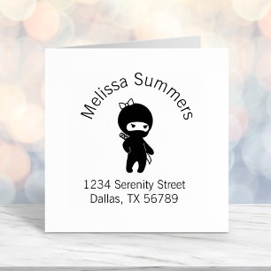 Tiny Ninja Girl-Adresse Permastempel
