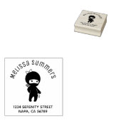 Tiny Ninja Girl Arch Adresse Gummistempel (Stempel)