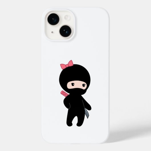 Tiny Ninja Girl Case-Mate iPhone Hülle (Rückseite)