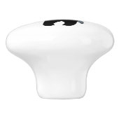 Tiny Ninja Girl Keramikknauf (Seitenansicht)