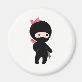 Tiny Ninja Girl Magnet (Vorne)