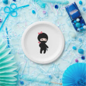Tiny Ninja Girl Pappteller (Party)