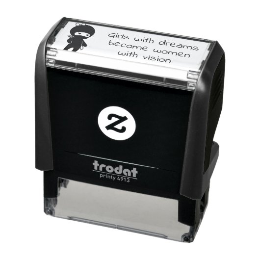 Tiny Ninja Girl Zitat Permastempel (Produkt)