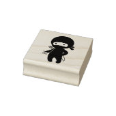 Tiny Ninja Holding Throwing Star Gummistempel (Stempel)