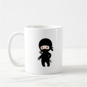 Tiny Ninja Holding Throwing Star Kaffeetasse (Links)