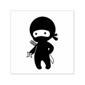 Tiny Ninja Holding Throwing Star Permastempel (Design)