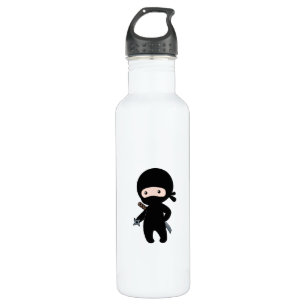 Tiny Ninja Holding Throwing Star Trinkflasche
