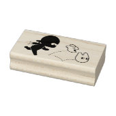 Tiny Ninja Hunting Dustbunnies Gummistempel (Stempel)