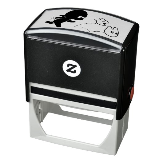 Tiny Ninja Hunting Dustbunnies Permastempel (Produkt)