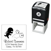 Tiny Ninja Hunting Dustbunnies Permastempel (Beispiel)