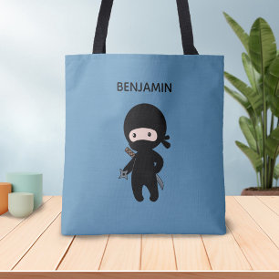 Tiny Ninja Individuelle Name auf Blue Tasche