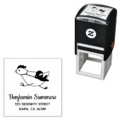 Tiny Ninja Large Chicken Address Permastempel (Beispiel)