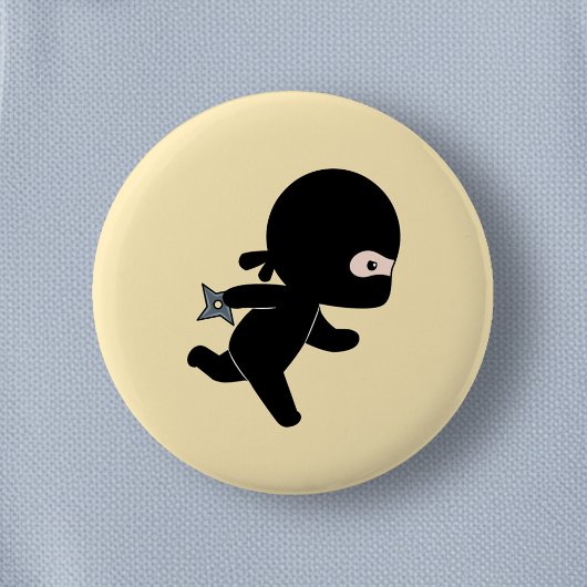 Tiny Ninja läuft auf Gelb Button