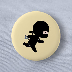 Tiny Ninja läuft auf Gelb Button