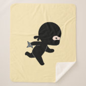 Tiny Ninja läuft auf Gelb Sherpadecke (Vorderseite)