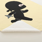 Tiny Ninja läuft auf Gelb Sherpadecke (3/4)