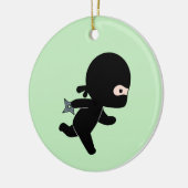 Tiny Ninja läuft auf Green Keramik Ornament (Links)