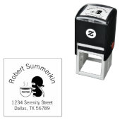 Tiny Ninja mit großer Coffee Tasse Arkadadresse Permastempel (Beispiel)