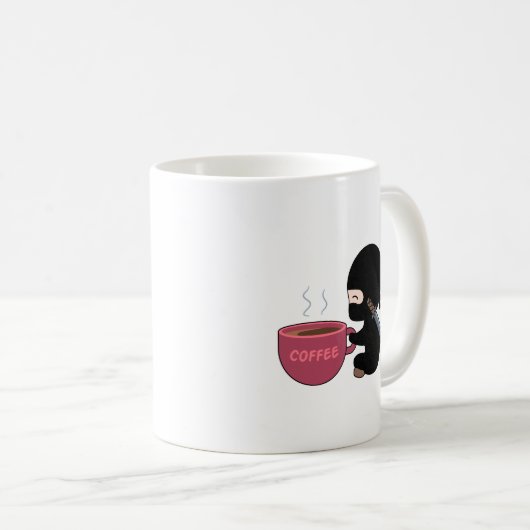 Tiny Ninja mit großer Tasse (VorderseiteRechts)