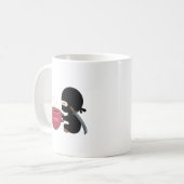Tiny Ninja mit großer Tasse (Vorderseite Links)