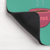 Tiny Ninja mit großer Tasse aus dunkelgrün Mousepad (Ecke)