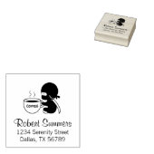 Tiny Ninja mit großer Tasse Gummistempel (Stempel)
