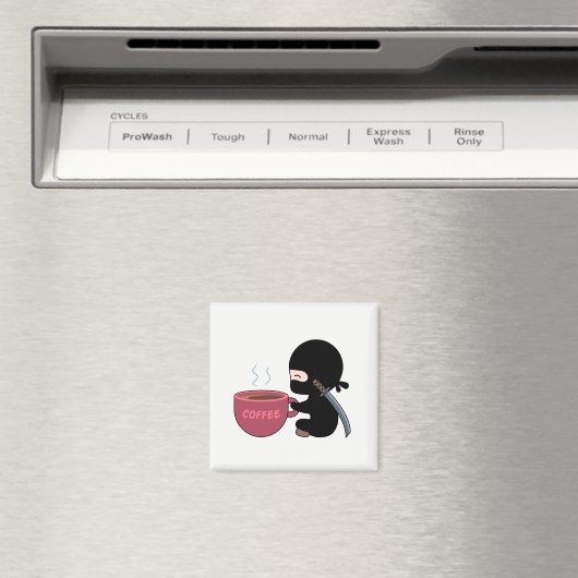 Tiny Ninja mit großer Tasse Magnet (In Situ (Geschirrspüler))