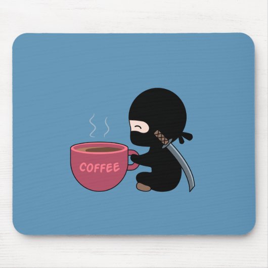 Tiny Ninja mit großer Tasse Mousepad (Vorne)