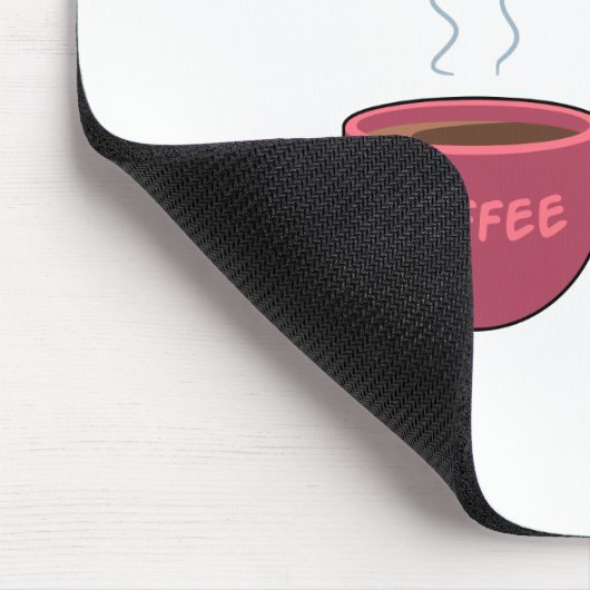 Tiny Ninja mit großer Tasse Mousepad (Ecke)