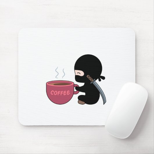 Tiny Ninja mit großer Tasse Mousepad (Mit Mouse)