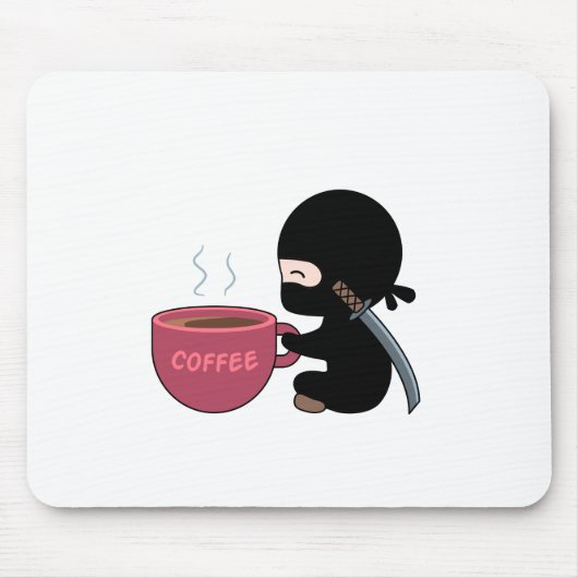 Tiny Ninja mit großer Tasse Mousepad (Vorne)