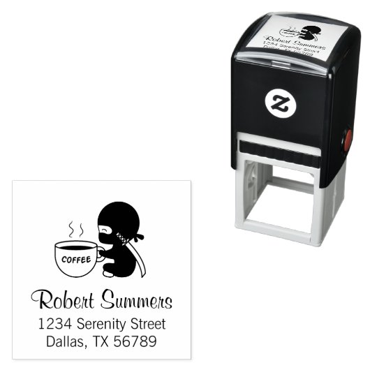 Tiny Ninja mit großer Tasse Permastempel (Beispiel)