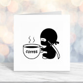 Tiny Ninja mit großer Tasse Permastempel