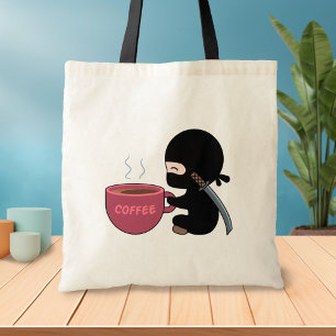 Tiny Ninja mit großer Tasse Tragetasche