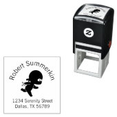 Tiny Ninja Running Arch-Adresse Permastempel (Beispiel)