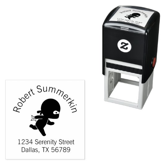 Tiny Ninja Running Arch-Adresse Permastempel (Beispiel)