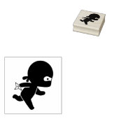 Tiny Ninja Running Gummistempel (Stempel)