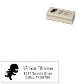 Tiny Ninja Running Gummistempel (Stempel)