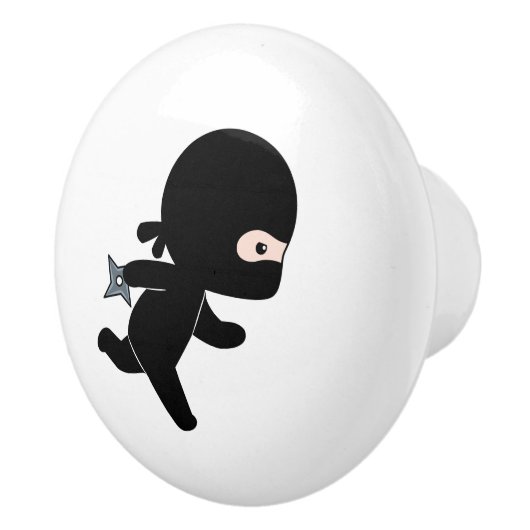 Tiny Ninja Running Keramikknauf (Rechts)