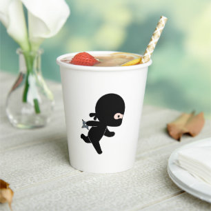 Tiny Ninja Running Pappbecher