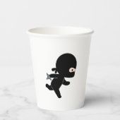Tiny Ninja Running Pappbecher (Rückseite)