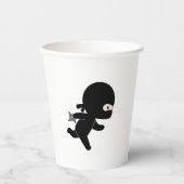 Tiny Ninja Running Pappbecher (Vorderseite)