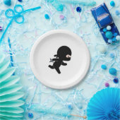Tiny Ninja Running Pappteller (Party)