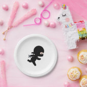 Tiny Ninja Running Pappteller (Party)