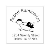 Tiny Ninja Taming Chicken Arch-Adresse Permastempel (Design)