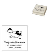 Tiny Ninja Taming Running Chicken Adresse 2 Gummistempel (Stempel)